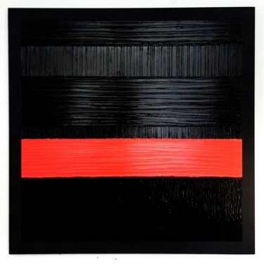 "Red Talisman" başlıklı Tablo Bnsy tarafından, Orijinal sanat, Akrilik Ahşap Sedye çerçevesi üzerine monte edilmiş