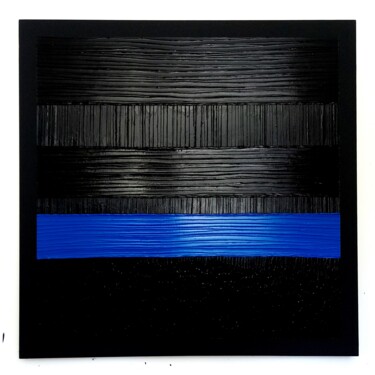 绘画 标题为“Blue Talisman” 由Bnsy, 原创艺术品, 丙烯 安装在木质担架架上