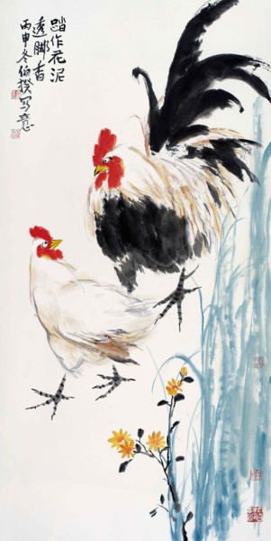 Malerei mit dem Titel "Intoxicating Scents…" von Bo Kui, Original-Kunstwerk, Tinte