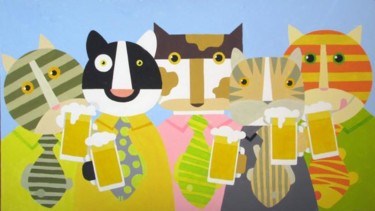 Картина под названием "inet_cat_beer.jpg" - Boa, Подлинное произведение искусства