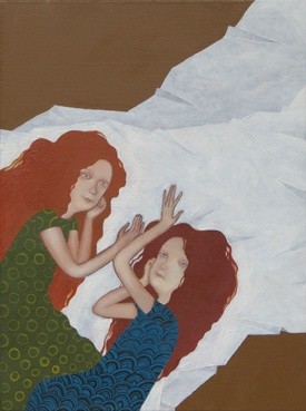 Картина под названием "duo" - Boa, Подлинное произведение искусства