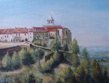 Schilderij getiteld "Village du Puy de D…" door Jean Barace, Origineel Kunstwerk