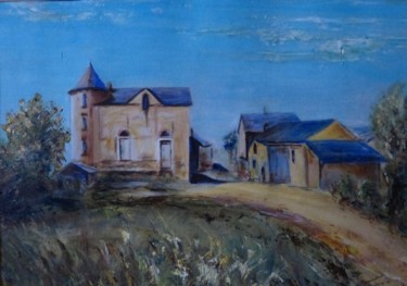 Painting titled "Fermette à Clayes (…" by Jean Barace, Original Artwork