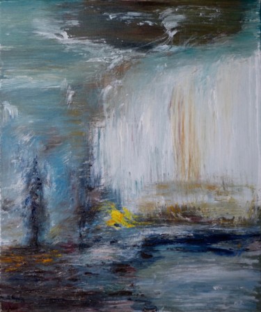 Painting titled "Hommage à Zao Wou-ki" by Jean Barace, Original Artwork