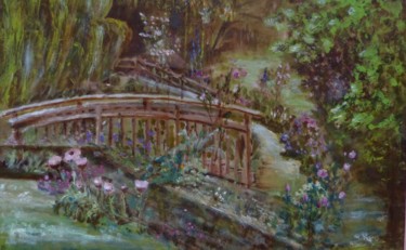 Painting titled "Le jardin de Nany" by Jean Barace, Original Artwork