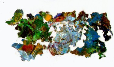 Peinture intitulée "Reliefs de palette…" par Jean Barace, Œuvre d'art originale