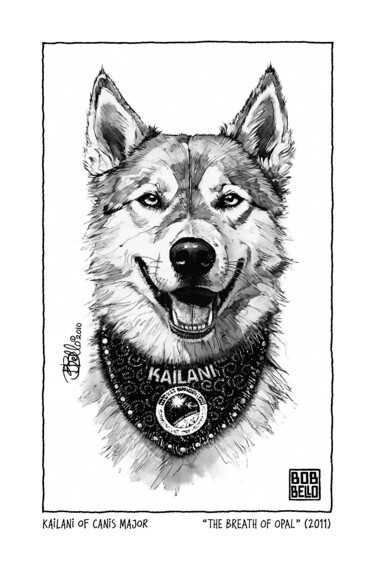 Digital Arts titled "Kailani 2" by Bob Bello, Original Artwork, Ink