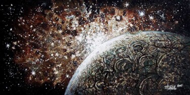 Цифровое искусство под названием "Brown Nebula" - Bob Bello, Подлинное произведение искусства, Масло
