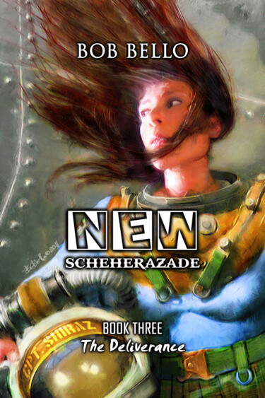 Digitale Kunst mit dem Titel "New Scheherazade 3" von Bob Bello, Original-Kunstwerk, Digitale Malerei