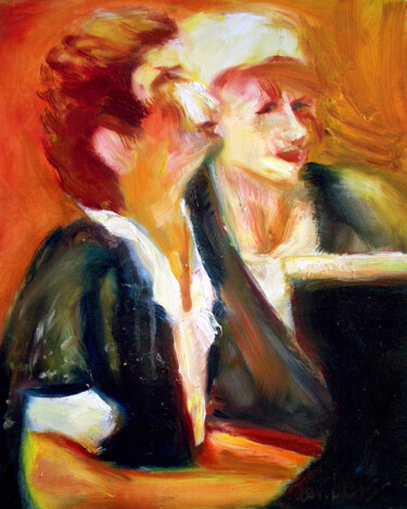 Painting titled "ro6 PIANO MENTOR" by Bob Dornberg, Original Artwork