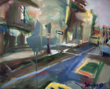 Painting titled "rv5 CITY SLEEPS" by Bob Dornberg, Original Artwork