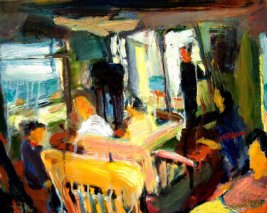 Painting titled "sj8 AFTER DINNER" by Bob Dornberg, Original Artwork