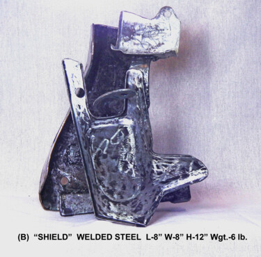 Sculpture titled "10b-shield copyright" by Bob Dornberg, Original Artwork