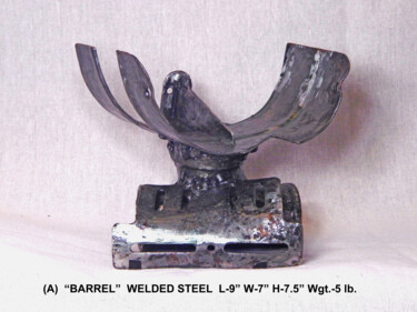 Sculpture titled "21a-barrel copyright" by Bob Dornberg, Original Artwork