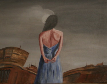 Schilderij getiteld "Lonely Dream" door Bob Gordon, Origineel Kunstwerk, Olie