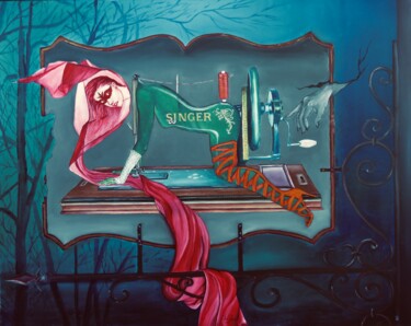 Malarstwo zatytułowany „swinger” autorstwa Bob Ivens, Oryginalna praca, Olej Zamontowany na Drewniana rama noszy
