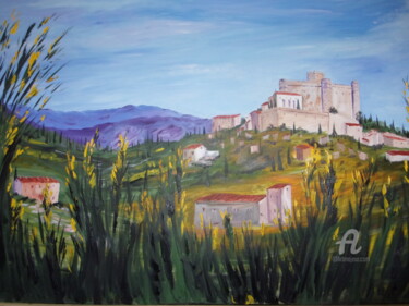 Peinture intitulée "Le Château du Barro…" par Roberto Urbano, Œuvre d'art originale, Huile