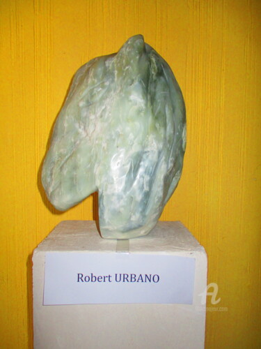 Sculpture intitulée "La Tête du Cheval" par Roberto Urbano, Œuvre d'art originale, Savon