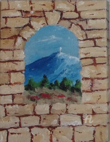 Painting titled "Le Ventoux" by Roberto Urbano, Original Artwork, Oil