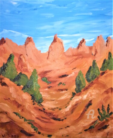 Pintura intitulada "Le Colorado Provenç…" por Roberto Urbano, Obras de arte originais, Óleo