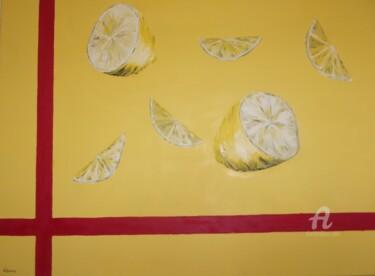 Peinture intitulée "Limones" par Roberto Urbano, Œuvre d'art originale, Huile