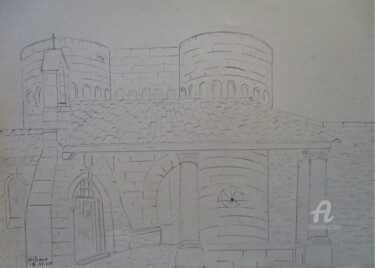 Drawing titled "Chapelle Notre Dame…" by Roberto Urbano, Original Artwork, Pencil