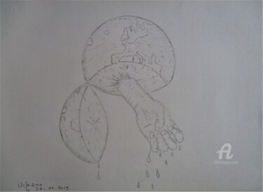 Drawing titled "THE END" by Roberto Urbano, Original Artwork, Pencil