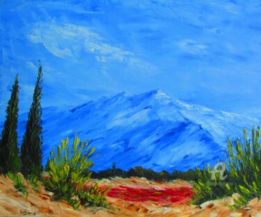 Painting titled "Eté en Provence" by Roberto Urbano, Original Artwork, Oil