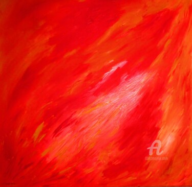 Painting titled "El Fuego" by Roberto Urbano, Original Artwork, Oil