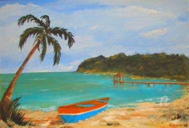 Painting titled "Ngouja Mayotte" by Roberto Urbano, Original Artwork, Oil