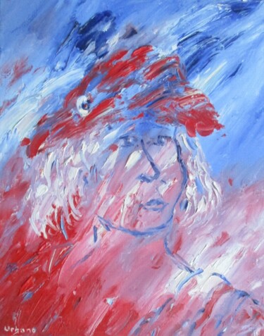 Painting titled "La nouvelle Marianne" by Roberto Urbano, Original Artwork, Oil