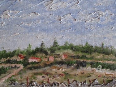 Painting titled "Chabannes en Ardèche" by Roberto Urbano, Original Artwork, Oil
