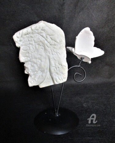 Sculpture titled "Création" by Roberto Urbano, Original Artwork, Stone