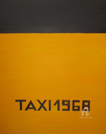 Malerei mit dem Titel "TAXI 1968" von Roberto Urbano, Original-Kunstwerk, Acryl