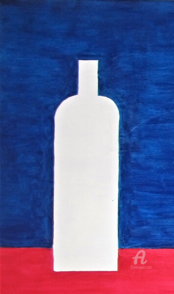 Malerei mit dem Titel "Botella de anis" von Roberto Urbano, Original-Kunstwerk, Acryl