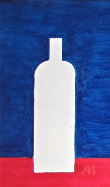 Schilderij getiteld "Botella de anis" door Roberto Urbano, Origineel Kunstwerk, Acryl