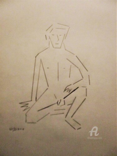 Drawing titled "Bazile moderne" by Roberto Urbano, Original Artwork, Pencil