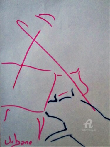 Disegno intitolato "El Picador." da Roberto Urbano, Opera d'arte originale, Pennarello