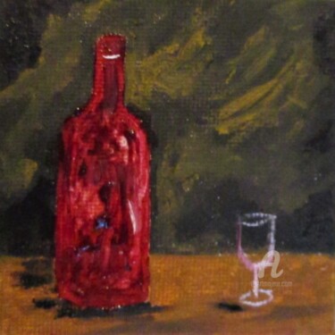 Painting titled "Nature morte Côtes…" by Roberto Urbano, Original Artwork, Oil Mounted on Wood Stretcher frame