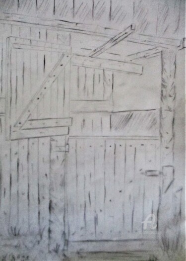 Tekening getiteld "Box chez Magalie" door Roberto Urbano, Origineel Kunstwerk, Potlood