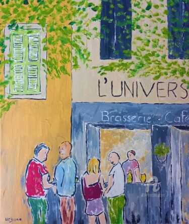 Картина под названием "L' Univers" - Roberto Urbano, Подлинное произведение искусства, Акрил Установлен на Деревянная рама д…