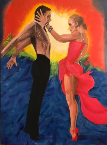 Pintura intitulada "Sundance" por Bobbie Salvador, Obras de arte originais, Óleo