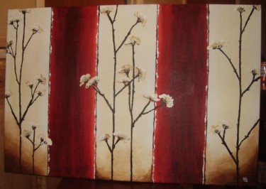 Painting titled "Flowers" by Bobbie, Original Artwork