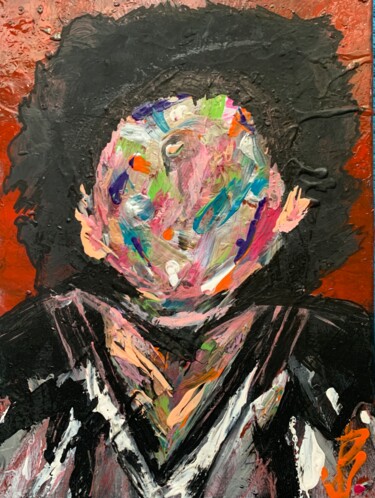 Painting titled "No face" by Bobby, Original Artwork, Acrylic