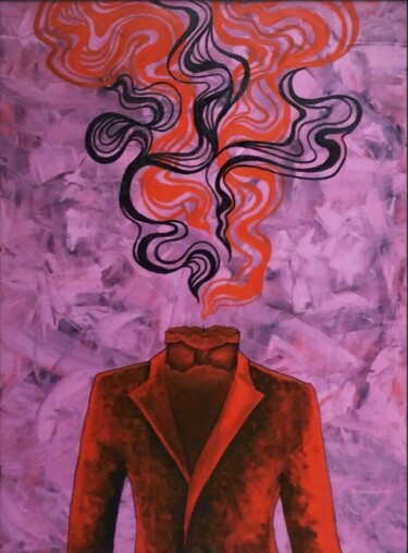 Malerei mit dem Titel "Blackout Fade" von Bobby Restandy, Original-Kunstwerk, Acryl