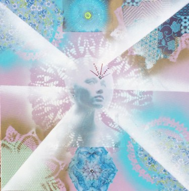 Painting titled ""étre de lumiére"" by Myriam Bobo, Original Artwork