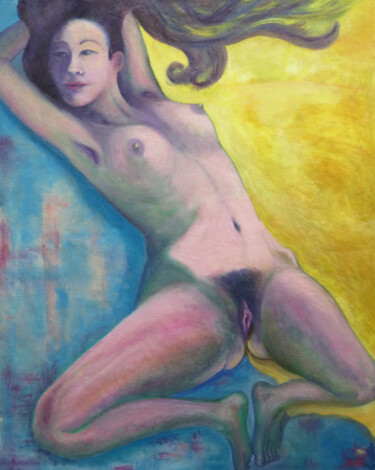 Malerei mit dem Titel "Godess" von Bodhi Barta, Original-Kunstwerk, Acryl