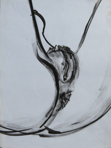 Malerei mit dem Titel "Upward or Downward…" von Bodhi Barta, Original-Kunstwerk, Tinte