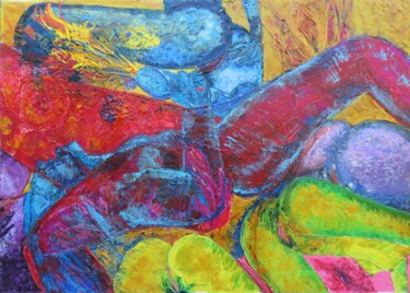 Malerei mit dem Titel ""Körper" - Bild II" von Bodhi Barta, Original-Kunstwerk, Acryl