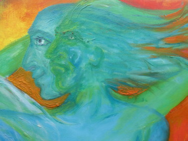 Painting titled "Ausschnitt I aus "T…" by Bodhi Barta, Original Artwork, Acrylic